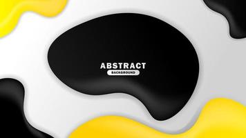 Abstract Background with Simple Fluid Template. Minimalist Background for Your Business. Gray, Yellow, and White Background. EPS 10 vector