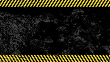 Warning striped rectangular background, yellow and black stripes on the diagonal, a warning to be careful. A grungy and worn hazard stripes texture. Vector of potential danger template sign