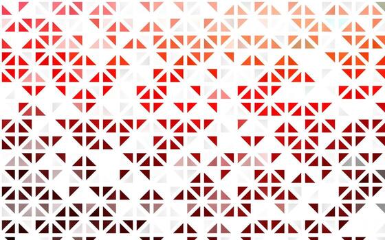 Light Red vector seamless backdrop with lines, triangles.