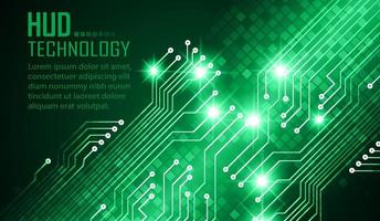 Fondo de concepto de tecnología futura de circuito cibernético vector