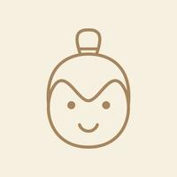 cute head sumo logo symbol icon vector graphic design