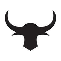 bull head shape modern black logo symbol icon vector graphic design illustration idea creative