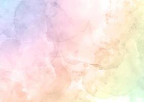 Pastel rainbow watercolour texture background vector