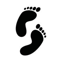 foot print symbol vector