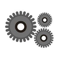 gears worker mechanism symbol vector design