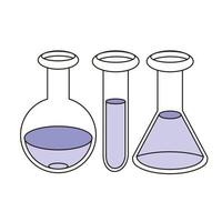 glass lab set vector design