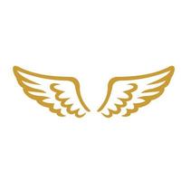 gold wings logo vector