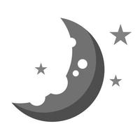 half moon stars vector