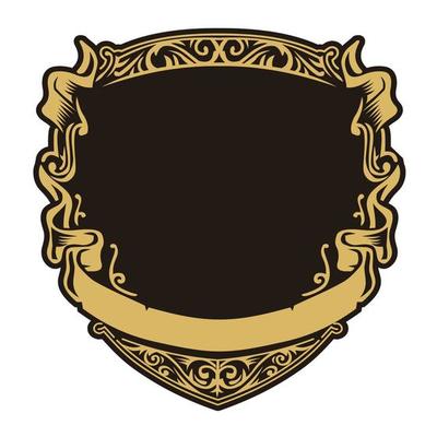 blank shield emblem template