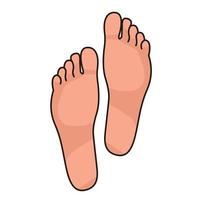 foot print symbol vector