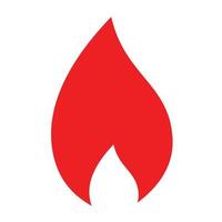 flame icon flat vector design