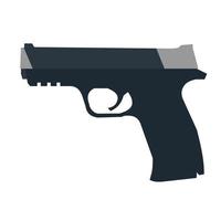 diseño vectorial de armas de fuego de pistola de mano vector