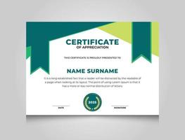 Certificate Of Appreciation Award Certificate Design Free Vector