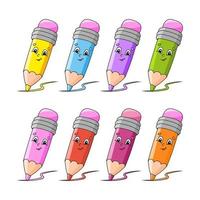 lápices de colores, icono, estilo de dibujo infantil. 10555916 Vector en  Vecteezy