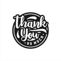 Thank you lettering premium logo-3 vector