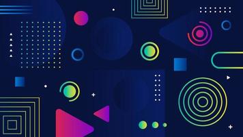 Abstract background modern colorful gradient shapes design vector