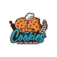 Cookies vector design premium logo