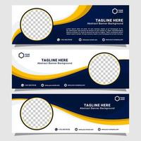 Business modern banner design collection.eps vector