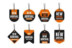 New arrival label sale banner promotion design collection vector