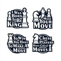 Chess quote design premium collection.eps vector