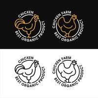 Chicken logo design premium collection vector