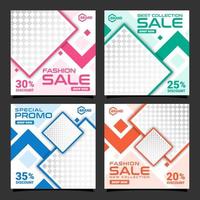 Social media banner fashion sale design premium collection vector