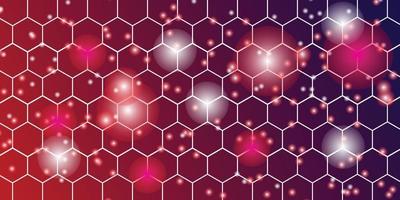 Hexagon geometric light effect background. polygon wallpaper. vector