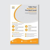 Corporate Business Flyer, Book Cover Template vector