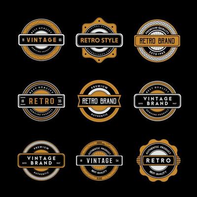 Retro Badges Collection