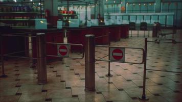 empty closed supermarket due covid-19 coronavirus epidemic video