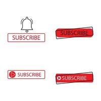 Subscribe button icon. Vector illustration. Business concept subscribe pictogram.