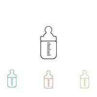 baby bottle logo vector