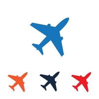 set of airplane logo vector