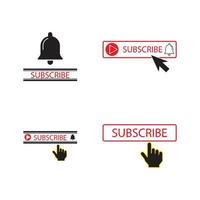 Subscribe button icon. Vector illustration. Business concept subscribe pictogram.