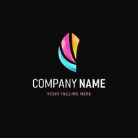 Colorful Abstract Logo Design. Gradient Style Company Logo vector