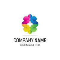 Colorful Abstract Logo Design. Gradient Style Company logo vector