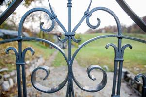 Handmade wrought iron gate photo