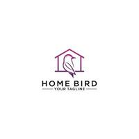 bird logo template in white background vector
