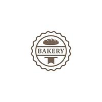 bakery logo template vector, icon in white background vector