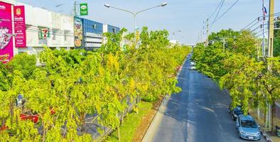 Bangkok Thailand10. January 2020 City life streets cars people in Don Mueang Bangkok Thailand. photo