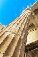 Acropolis of Athens ruins details sculptures Greeces capital Athens Greece. photo