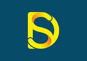 Yellow color of DS initial letter vector