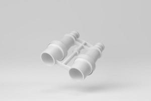 Abstract minimal modern on white background. Paper minimal concept. 3D render. photo