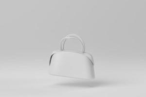 handbag on white background. Stylish women's accessories. 3D render. photo