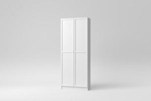 Wardrobe on white background. Design Template, Mock up. 3D render. photo