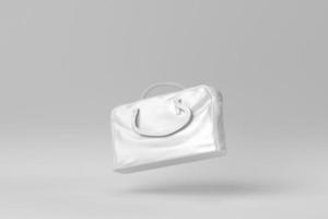 handbag on white background. Stylish women's accessories. 3D render. photo