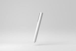 Pen on white background. Design Template, Mock up. 3D render. photo