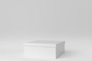 Packaging boxes on white background. Design Template, Mock up. 3D render. photo