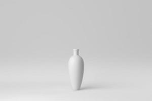 Pottery on white background. minimal concept. 3D render. photo