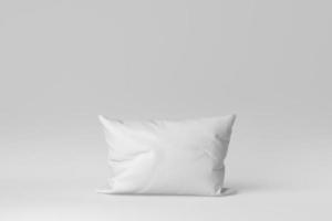 Blank soft pillow on white background. minimal concept. 3D render. photo